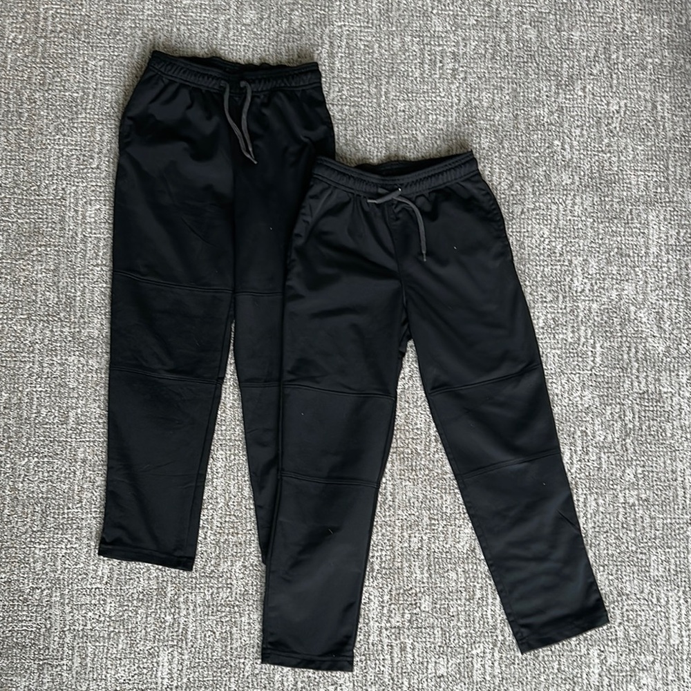 Cat & Jack Kids Black fleece-lined tech pants